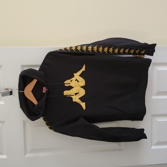 Kappa Hoodie Sweatshirt in black Size Small - Picture 3 of 8